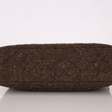 Chanel 2011 Chocolate Tweed Turnlock Square Flap - FashioNica