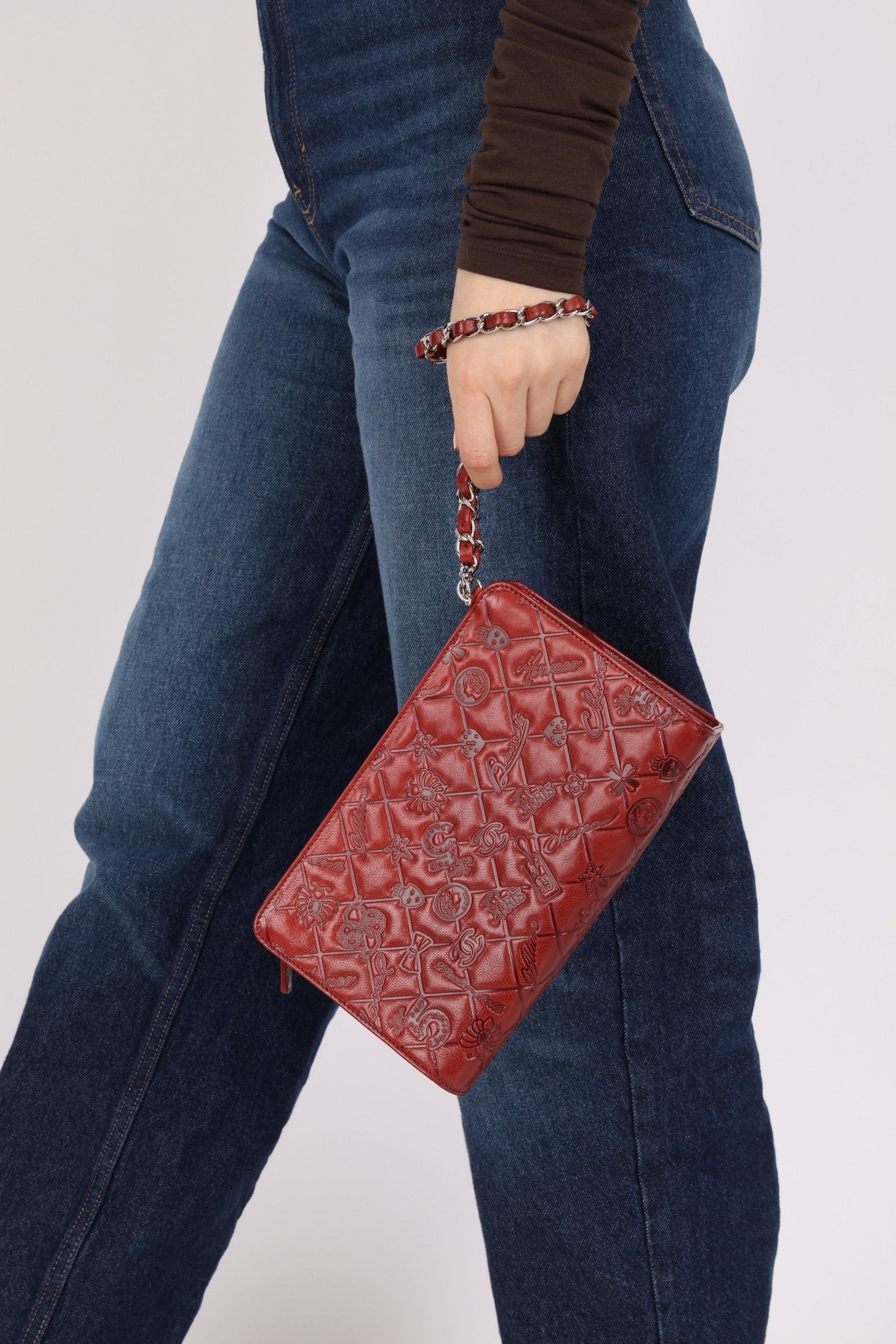 Chanel 2011 Paris - Biarritz Lucky Charms Embossed Pochette - FashioNica