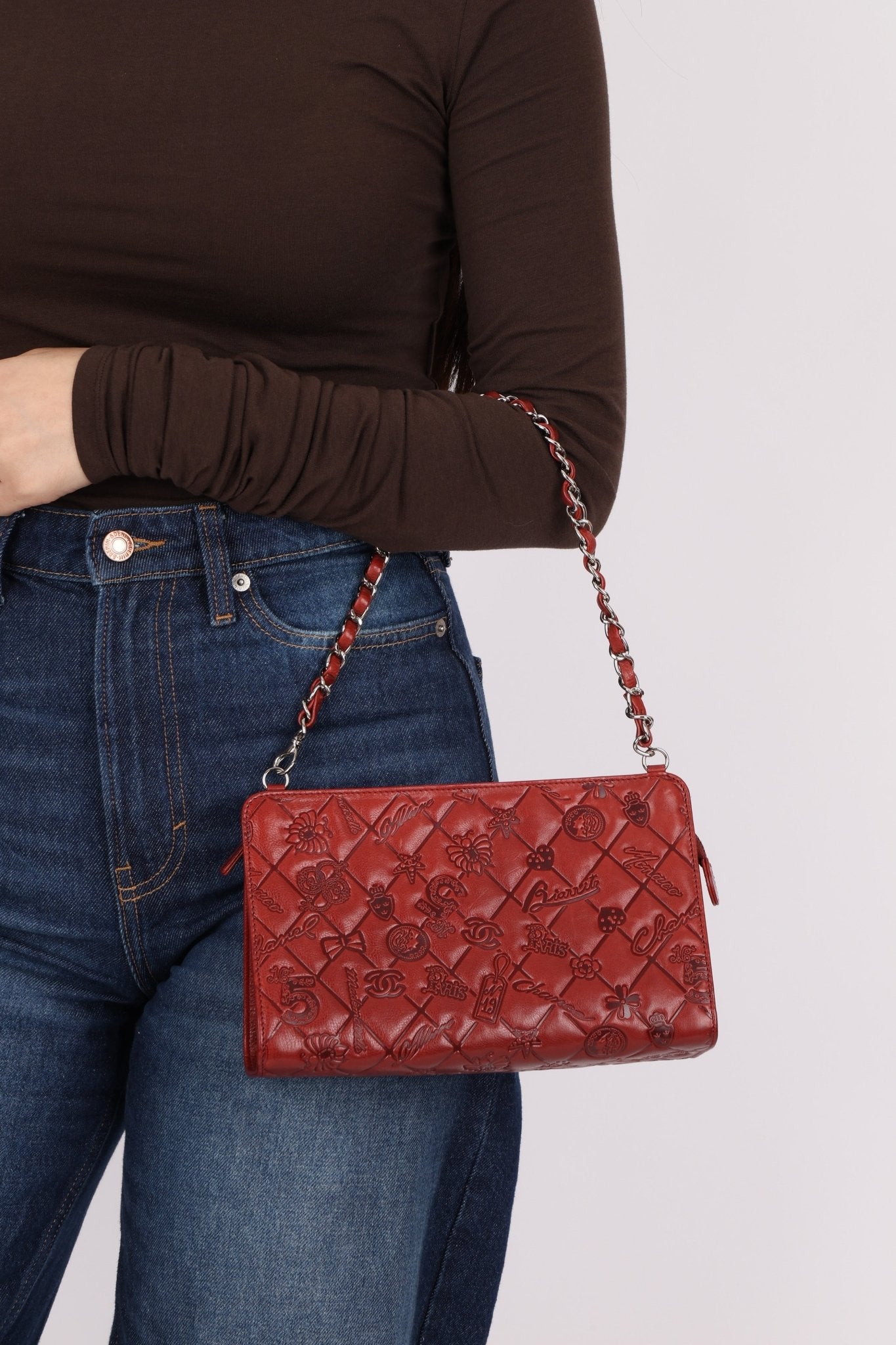 Chanel 2011 Paris - Biarritz Lucky Charms Embossed Pochette - FashioNica