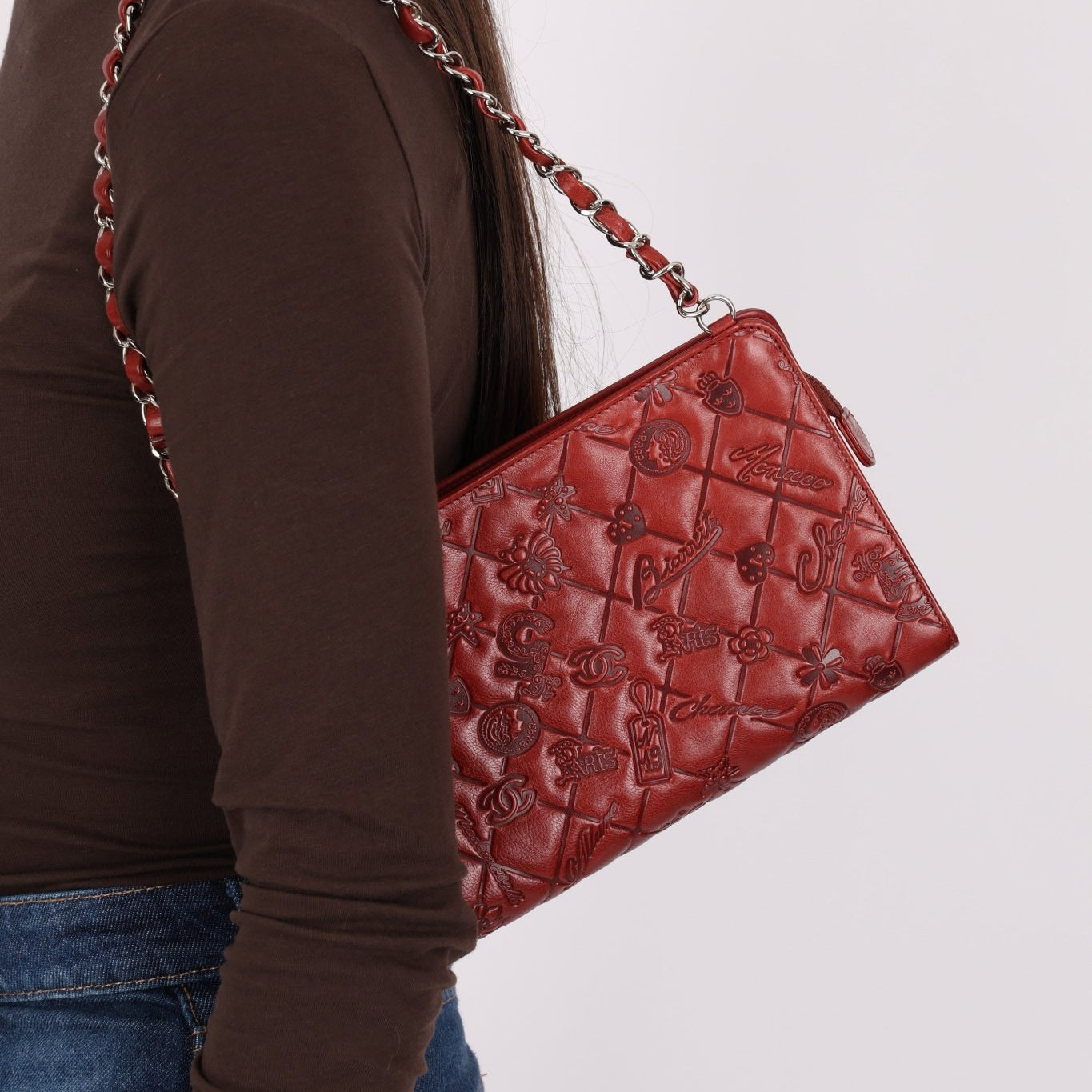 Chanel 2011 Paris - Biarritz Lucky Charms Embossed Pochette - FashioNica