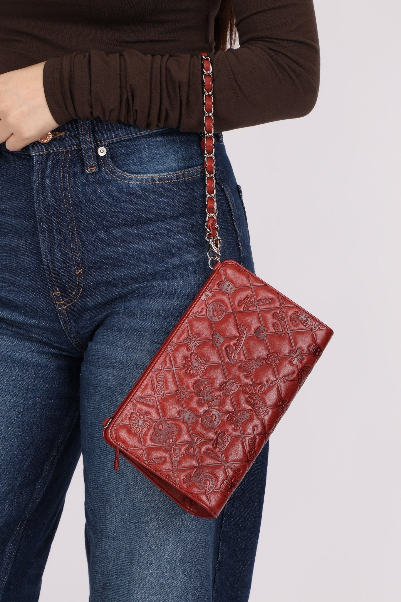 Chanel 2011 Paris - Biarritz Lucky Charms Embossed Pochette - FashioNica