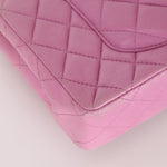 Chanel 2011 Pink Lambskin East West Flap Bag - FashioNica