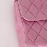Chanel 2011 Pink Lambskin East West Flap Bag - FashioNica