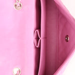 Chanel 2011 Pink Lambskin East West Flap Bag - FashioNica