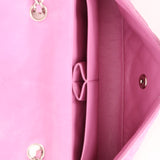 Chanel 2011 Pink Lambskin East West Flap Bag - FashioNica