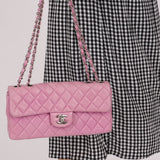 Chanel 2011 Pink Lambskin East West Flap Bag - FashioNica