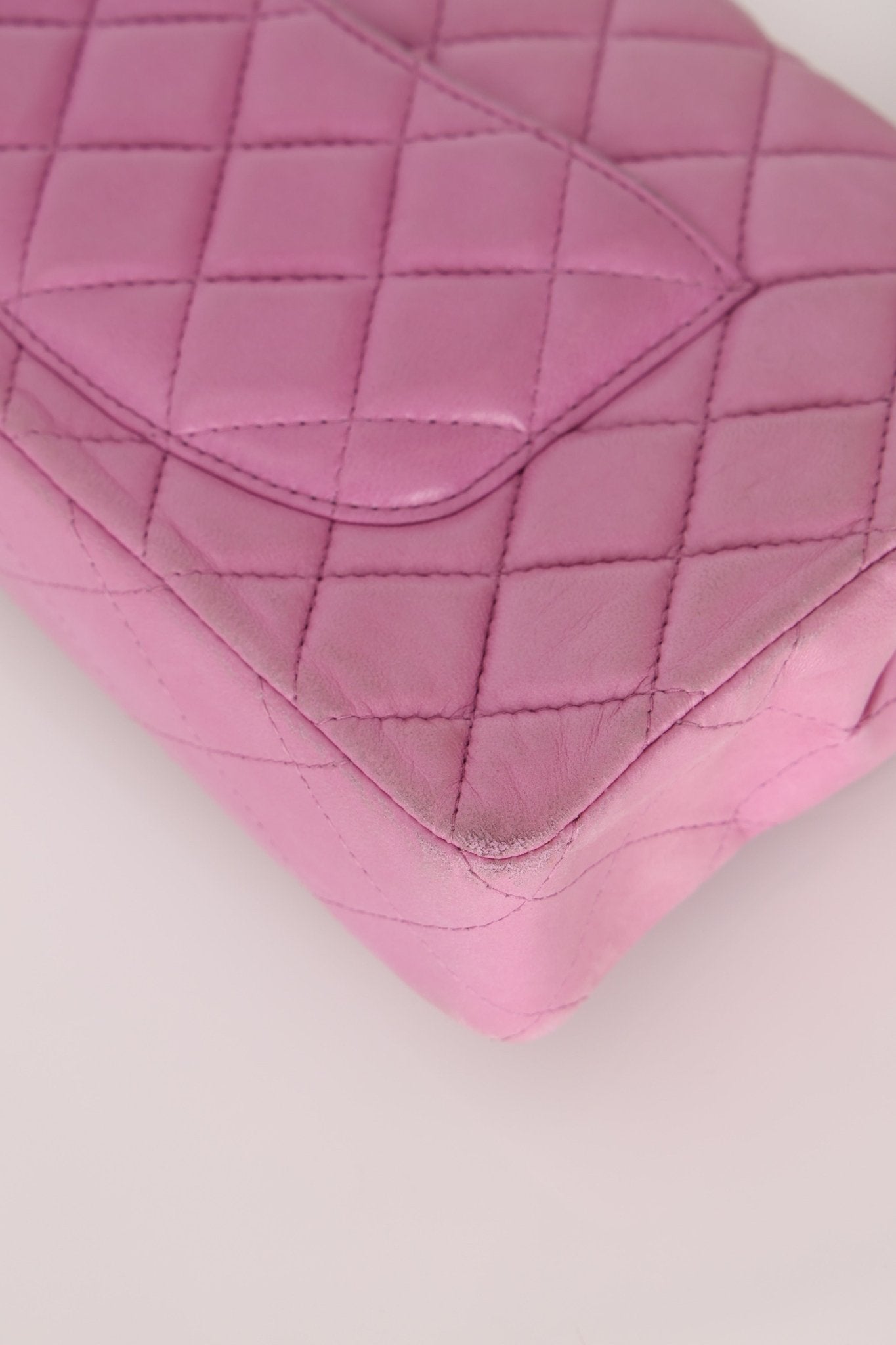 Chanel 2011 Pink Lambskin East West Flap Bag - FashioNica