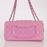 Chanel 2011 Pink Lambskin East West Flap Bag - FashioNica