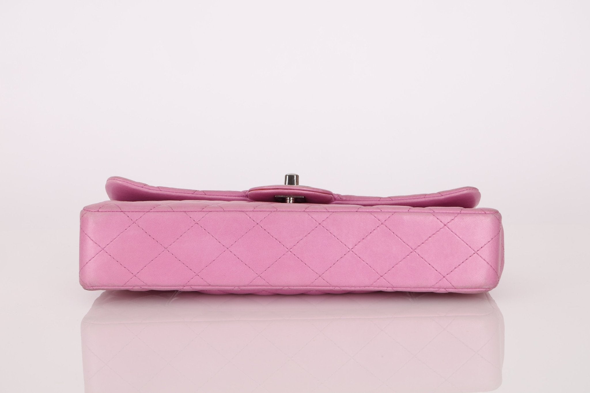 Chanel 2011 Pink Lambskin East West Flap Bag - FashioNica