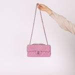 Chanel 2011 Pink Lambskin East West Flap Bag - FashioNica