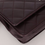 Chanel 2011 Plum Lambskin Wallet on Chain - FashioNica
