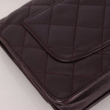 Chanel 2011 Plum Lambskin Wallet on Chain - FashioNica