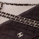 Chanel 2011 Plum Lambskin Wallet on Chain - FashioNica