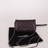 Chanel 2011 Plum Lambskin Wallet on Chain - FashioNica