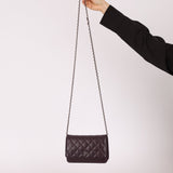 Chanel 2011 Plum Lambskin Wallet on Chain - FashioNica