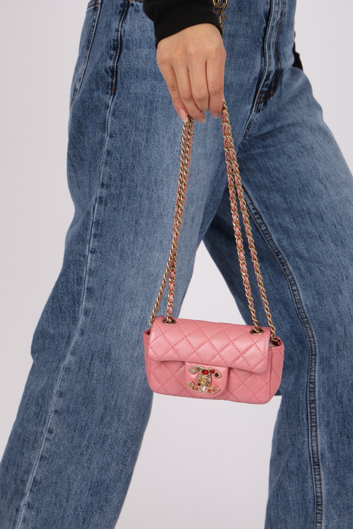 Chanel 2011 Precious Jewel Washed Calfskin Mini Flap Bag - FashioNica
