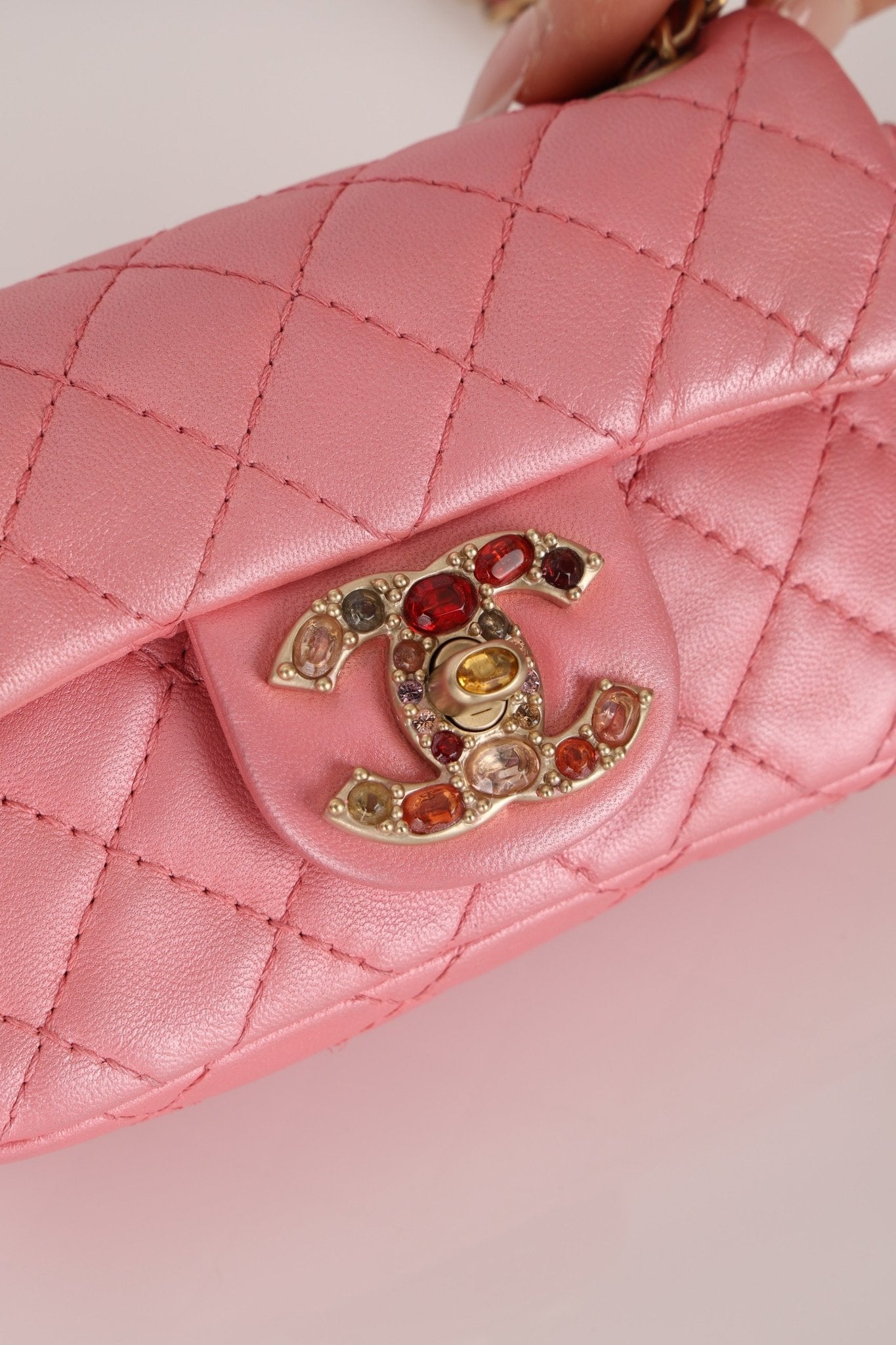 Chanel 2011 Precious Jewel Washed Calfskin Mini Flap Bag - FashioNica