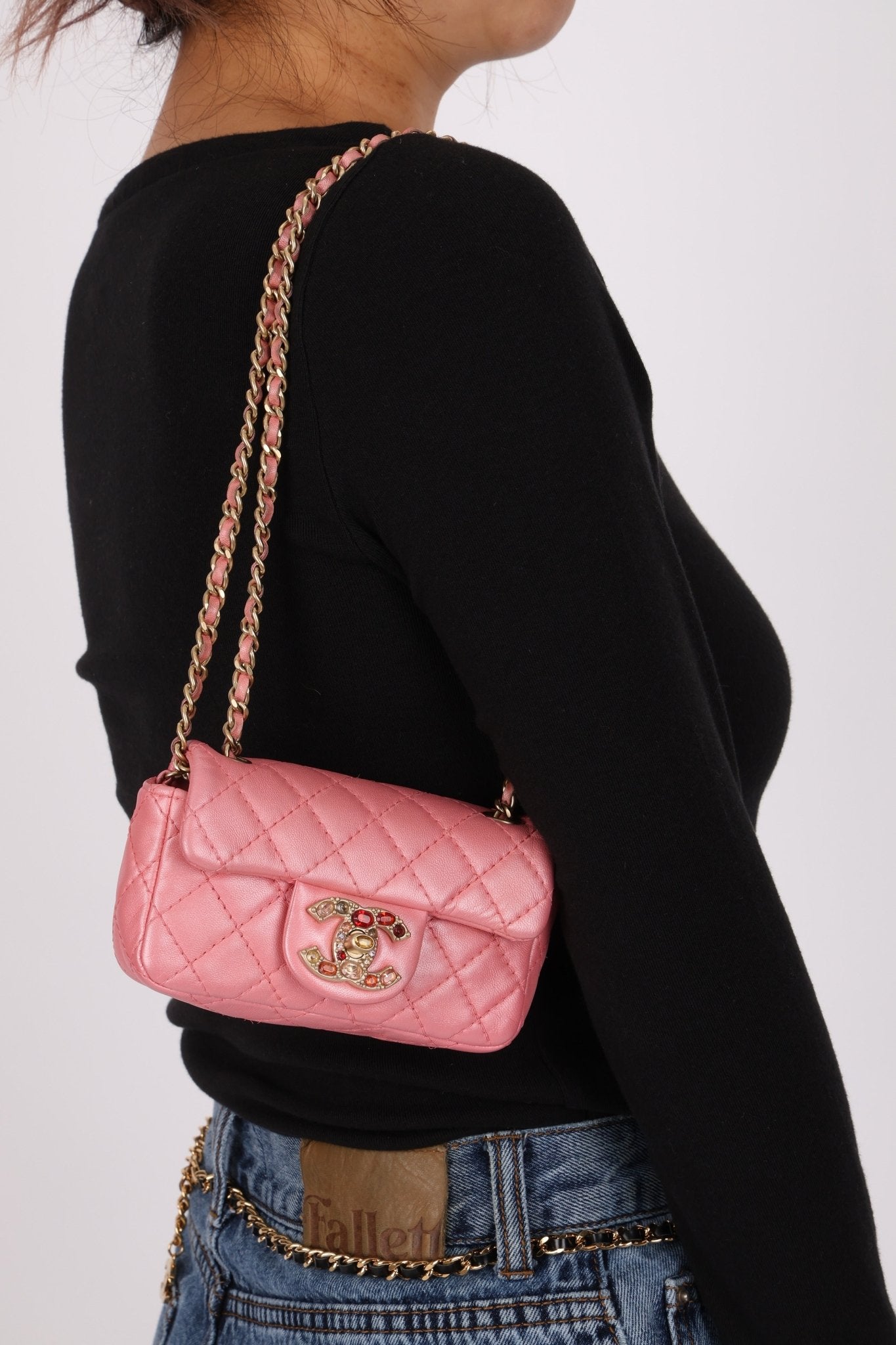 Chanel 2011 Precious Jewel Washed Calfskin Mini Flap Bag - FashioNica
