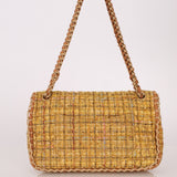 Chanel 2011 Raffia Tweed Single Flap Bag - FashioNica