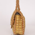 Chanel 2011 Raffia Tweed Single Flap Bag - FashioNica