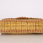 Chanel 2011 Raffia Tweed Single Flap Bag - FashioNica