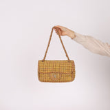Chanel 2011 Raffia Tweed Single Flap Bag - FashioNica
