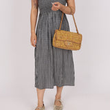 Chanel 2011 Raffia Tweed Single Flap Bag - FashioNica