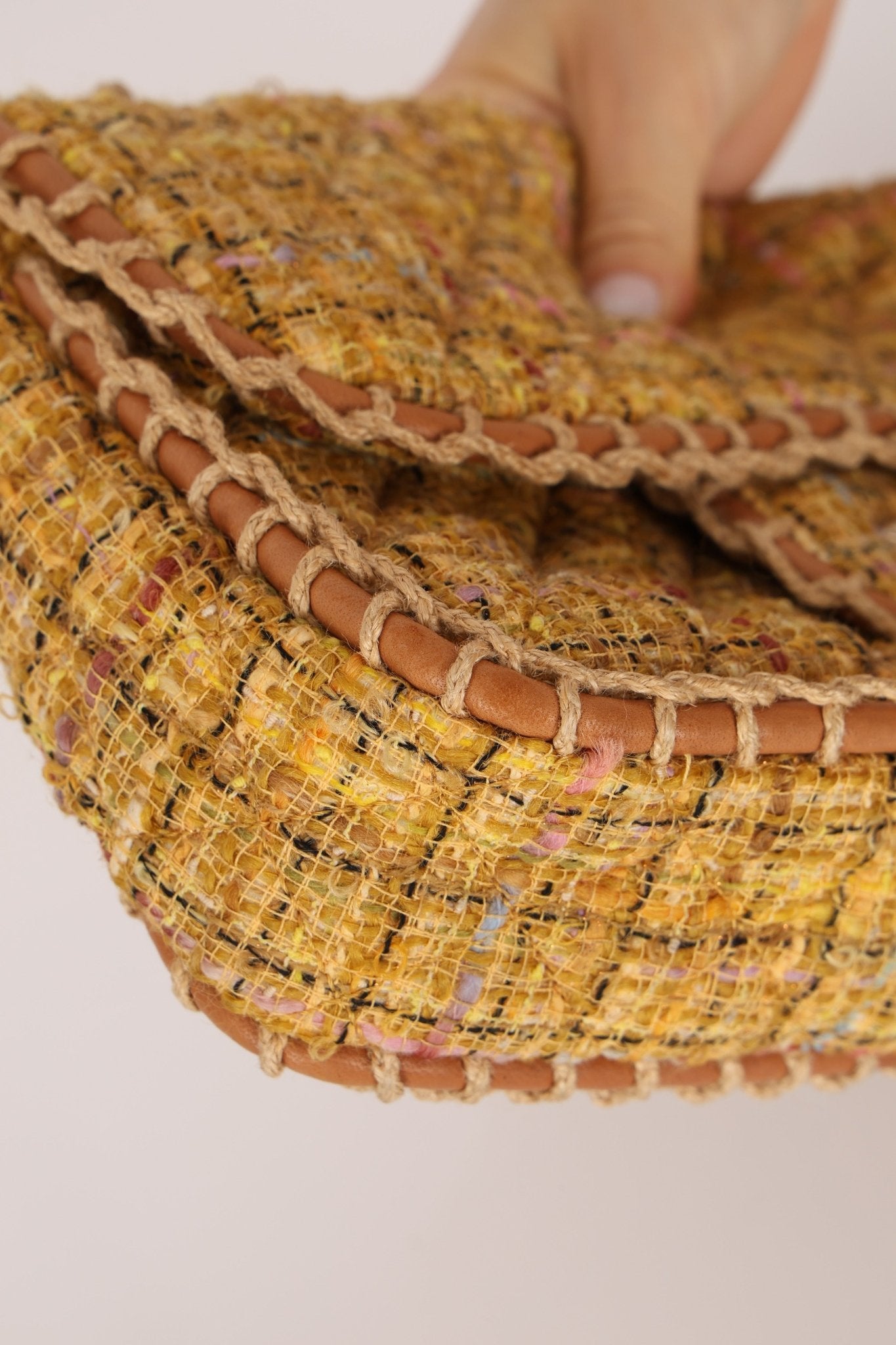 Chanel 2011 Raffia Tweed Single Flap Bag - FashioNica