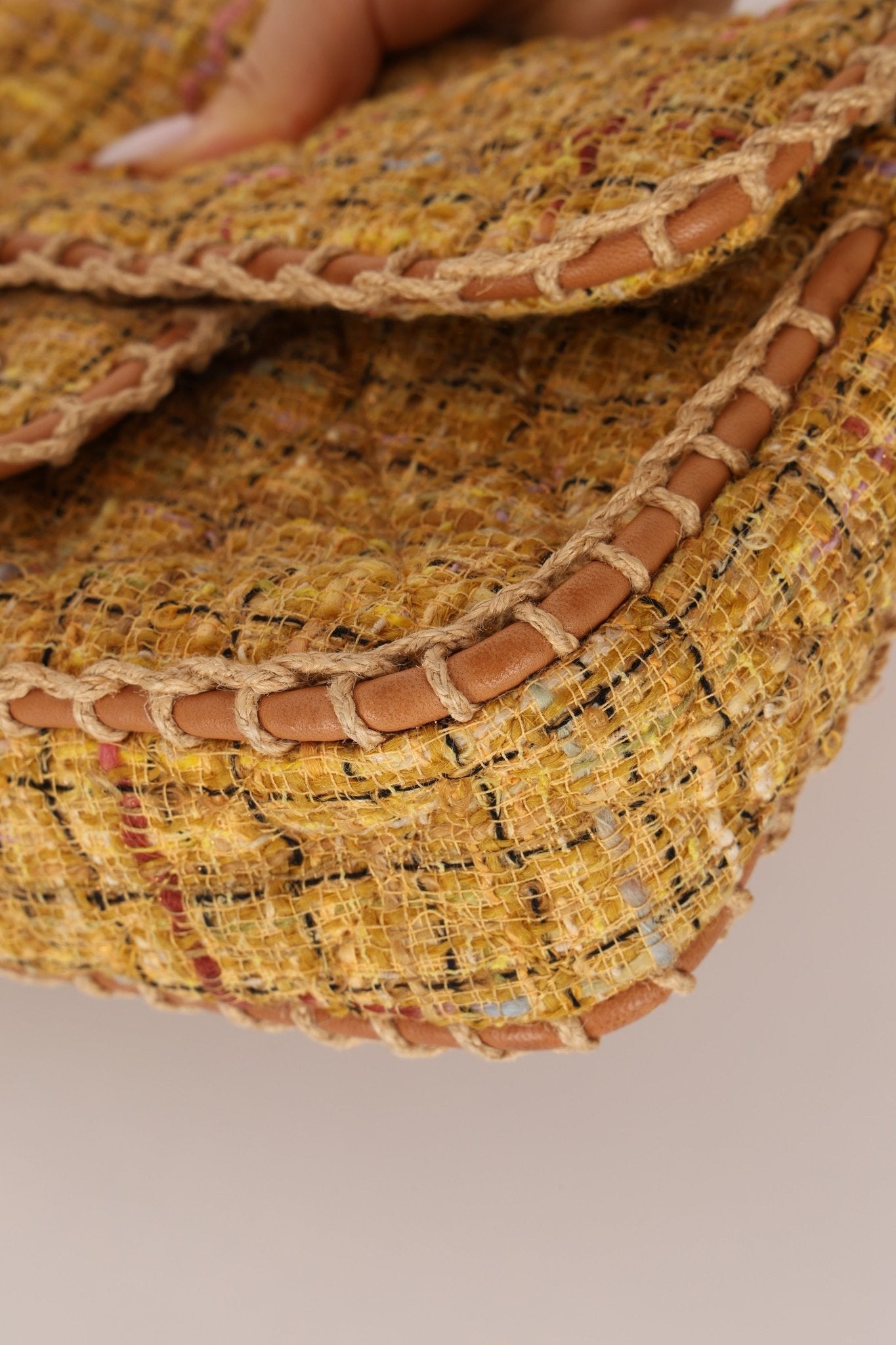 Chanel 2011 Raffia Tweed Single Flap Bag - FashioNica