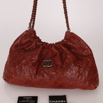 Chanel 2012 Aged Caviar Elastic CC Hobo - FashioNica
