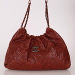 Chanel 2012 Aged Caviar Elastic CC Hobo - FashioNica