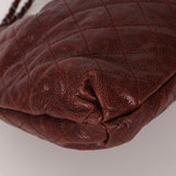 Chanel 2012 Burgundy Aged Caviar Elastic CC Hobo - FashioNica