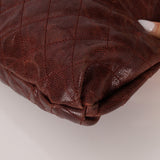 Chanel 2012 Burgundy Aged Caviar Elastic CC Hobo - FashioNica