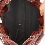 Chanel 2012 Burgundy Aged Caviar Elastic CC Hobo - FashioNica