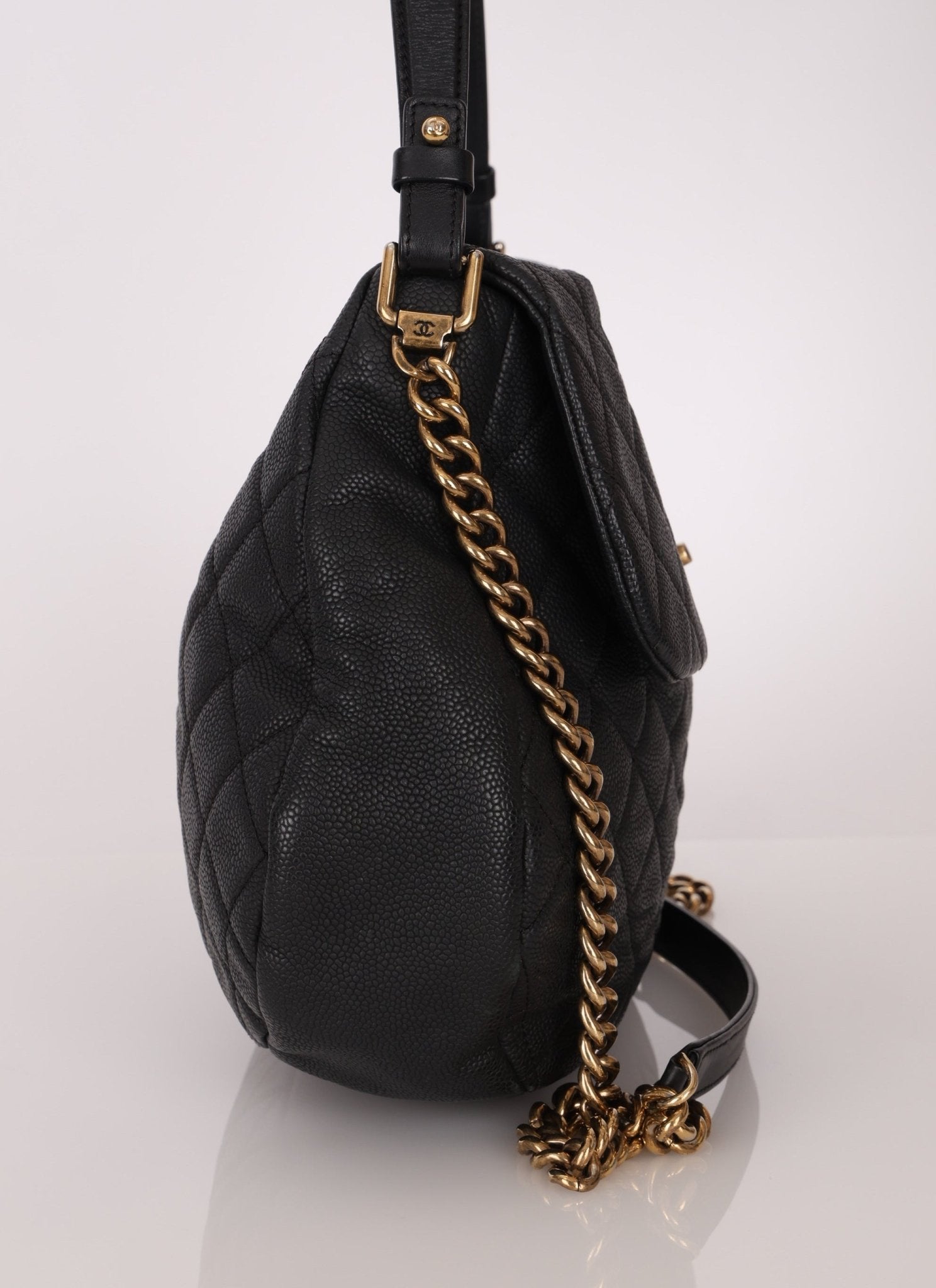 Chanel 2012 Caviar Country Chic Flap Messenger Bag - FashioNica