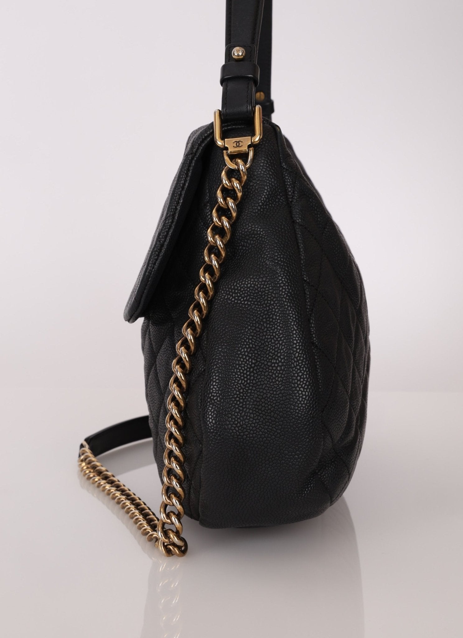 Chanel 2012 Caviar Country Chic Flap Messenger Bag - FashioNica