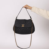 Chanel 2012 Caviar Country Chic Flap Messenger Bag - FashioNica