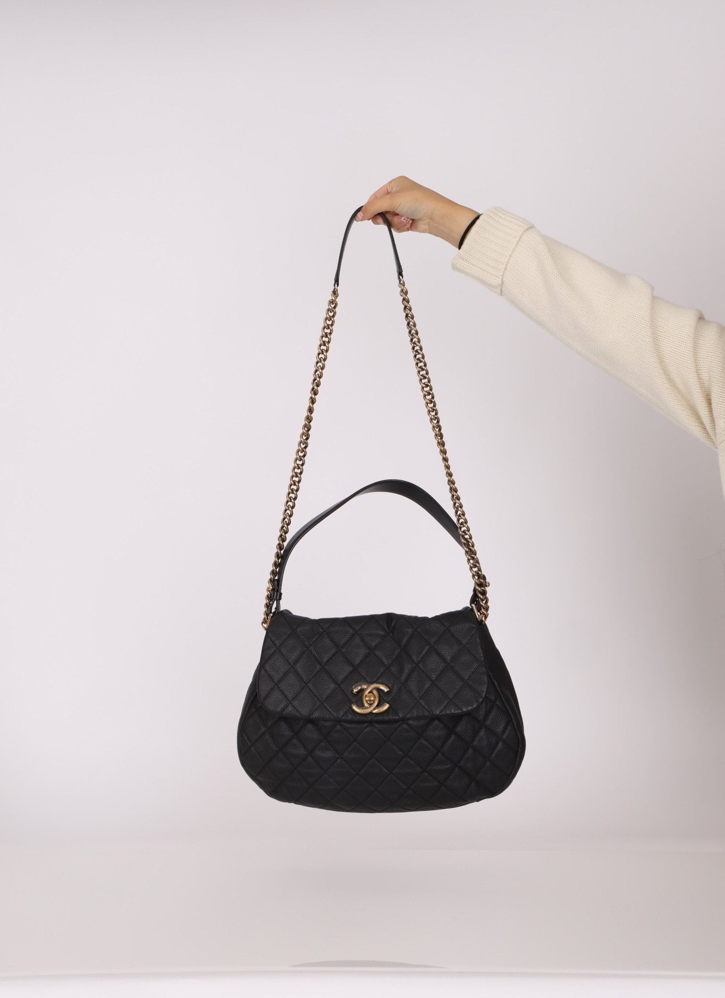 Chanel 2012 Caviar Country Chic Flap Messenger Bag - FashioNica