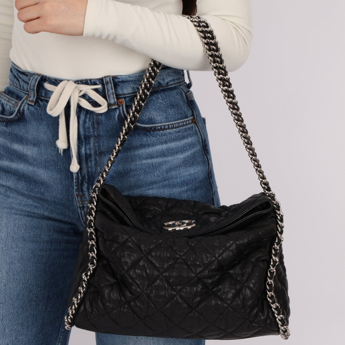 Chanel 2012 Cruise Calfskin Chain Around Bowler Bag - FashioNica