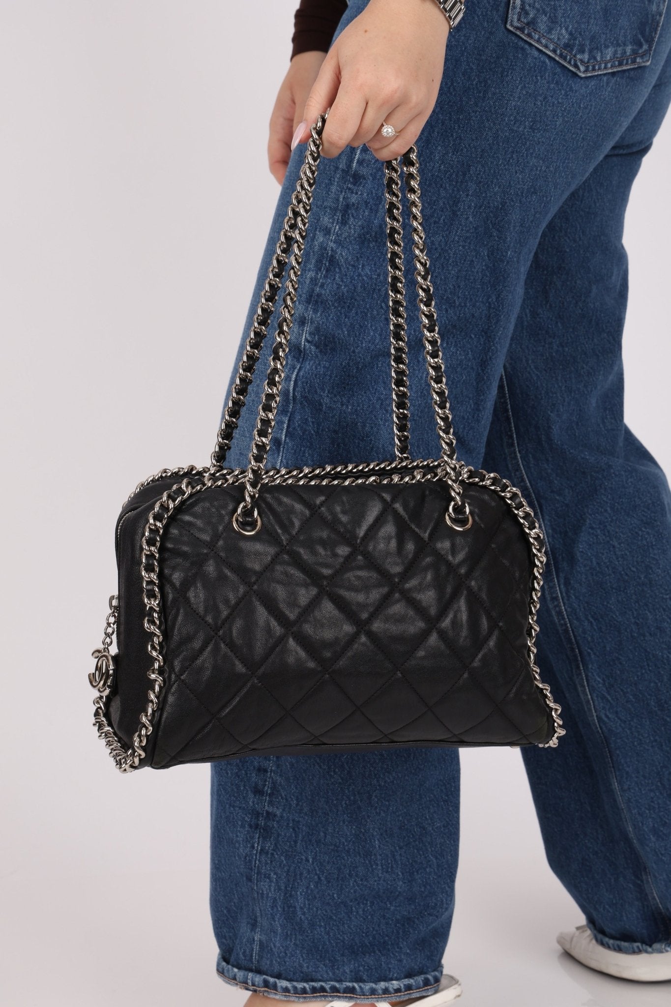 Chanel 2012 Cruise Calfskin Chain Around Bowler Bag - FashioNica