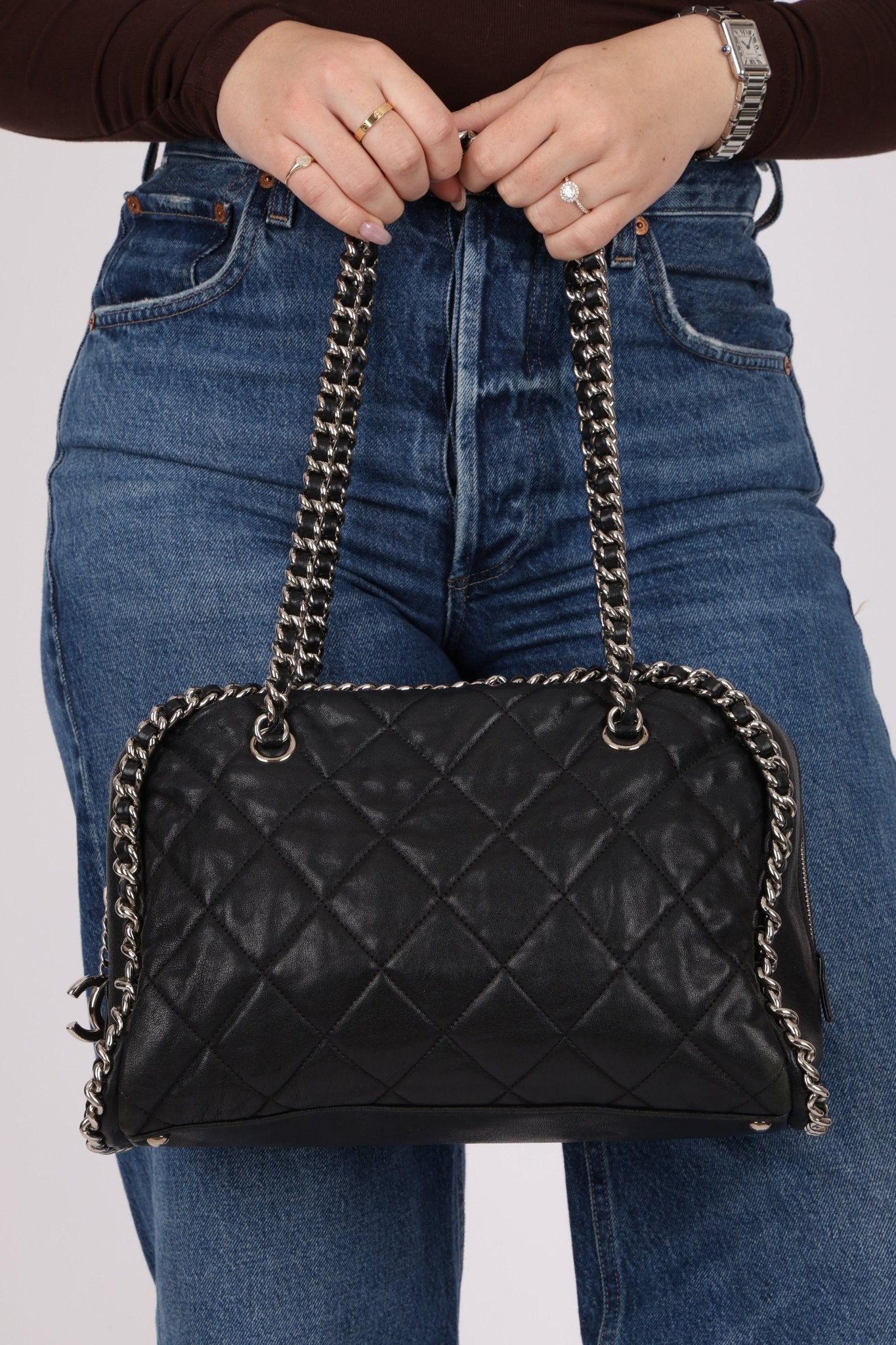 Chanel 2012 Cruise Calfskin Chain Around Bowler Bag - FashioNica