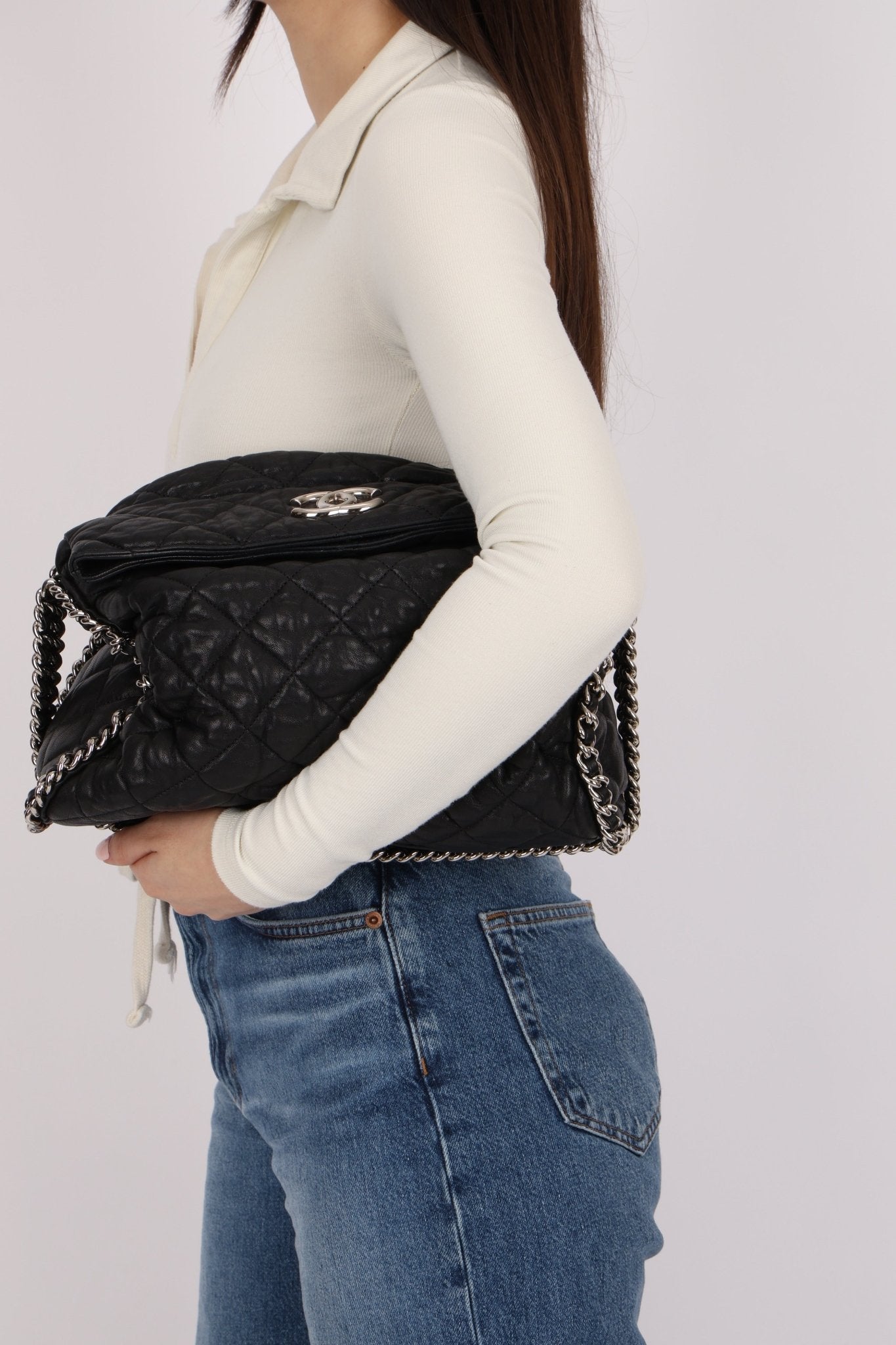 Chanel 2012 Cruise Calfskin Chain Around Bowler Bag - FashioNica