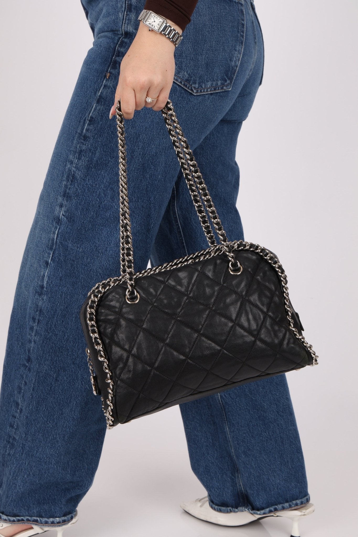 Chanel 2012 Cruise Calfskin Chain Around Bowler Bag - FashioNica