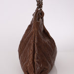 Chanel 2012 Distressed Glazed Chocolate Caviar Hobo - FashioNica
