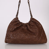 Chanel 2012 Distressed Glazed Chocolate Caviar Hobo - FashioNica
