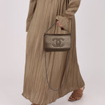 Chanel 2012 Metallic Bronze Caviar Wallet on Chain - FashioNica