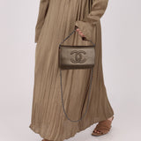 Chanel 2012 Metallic Bronze Caviar Wallet on Chain - FashioNica