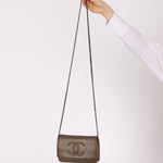 Chanel 2012 Metallic Bronze Caviar Wallet on Chain - FashioNica