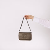 Chanel 2012 Metallic Bronze Caviar Wallet on Chain - FashioNica