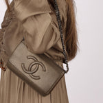 Chanel 2012 Metallic Bronze Caviar Wallet on Chain - FashioNica